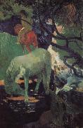 Paul Gauguin Whitehorse oil